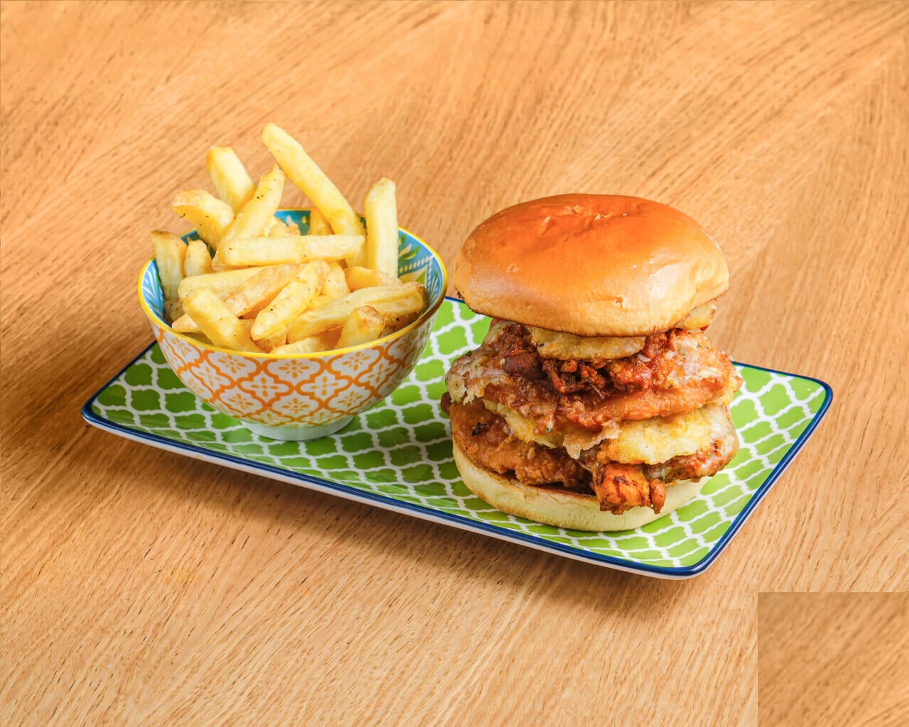 Chicken Tinga Power Burger