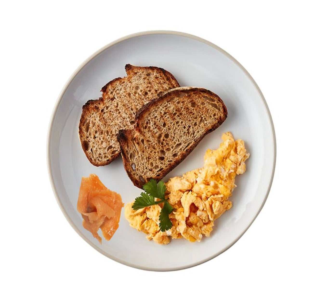 NEW* Salmon, Scrambled Eggs and Toast