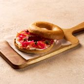 Salmon and Labneh Bagel