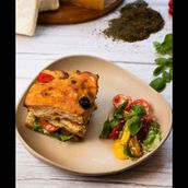 Focaccia Pesto Halloumi