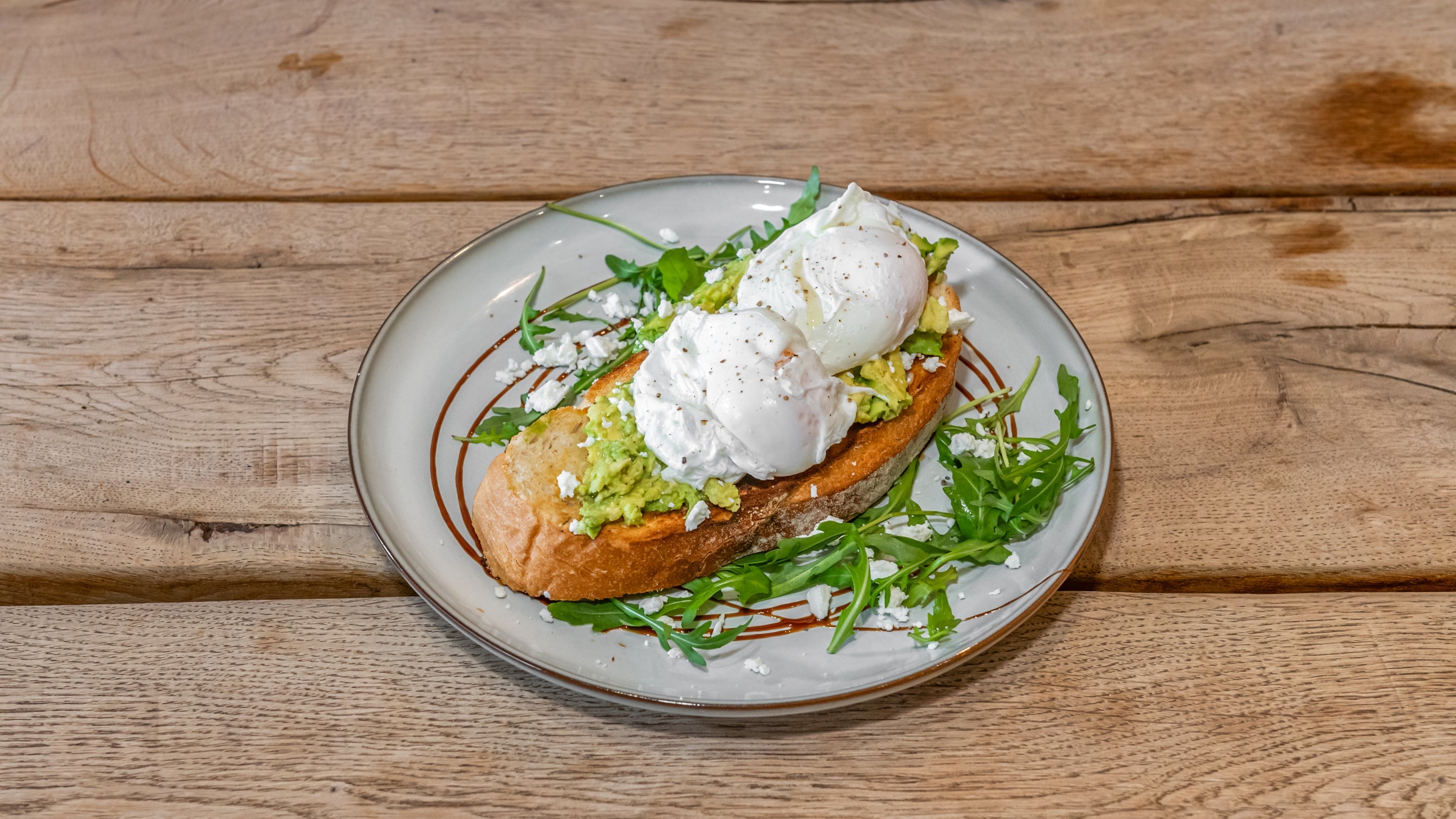 Smashed 'Avo' and Poached Eggs