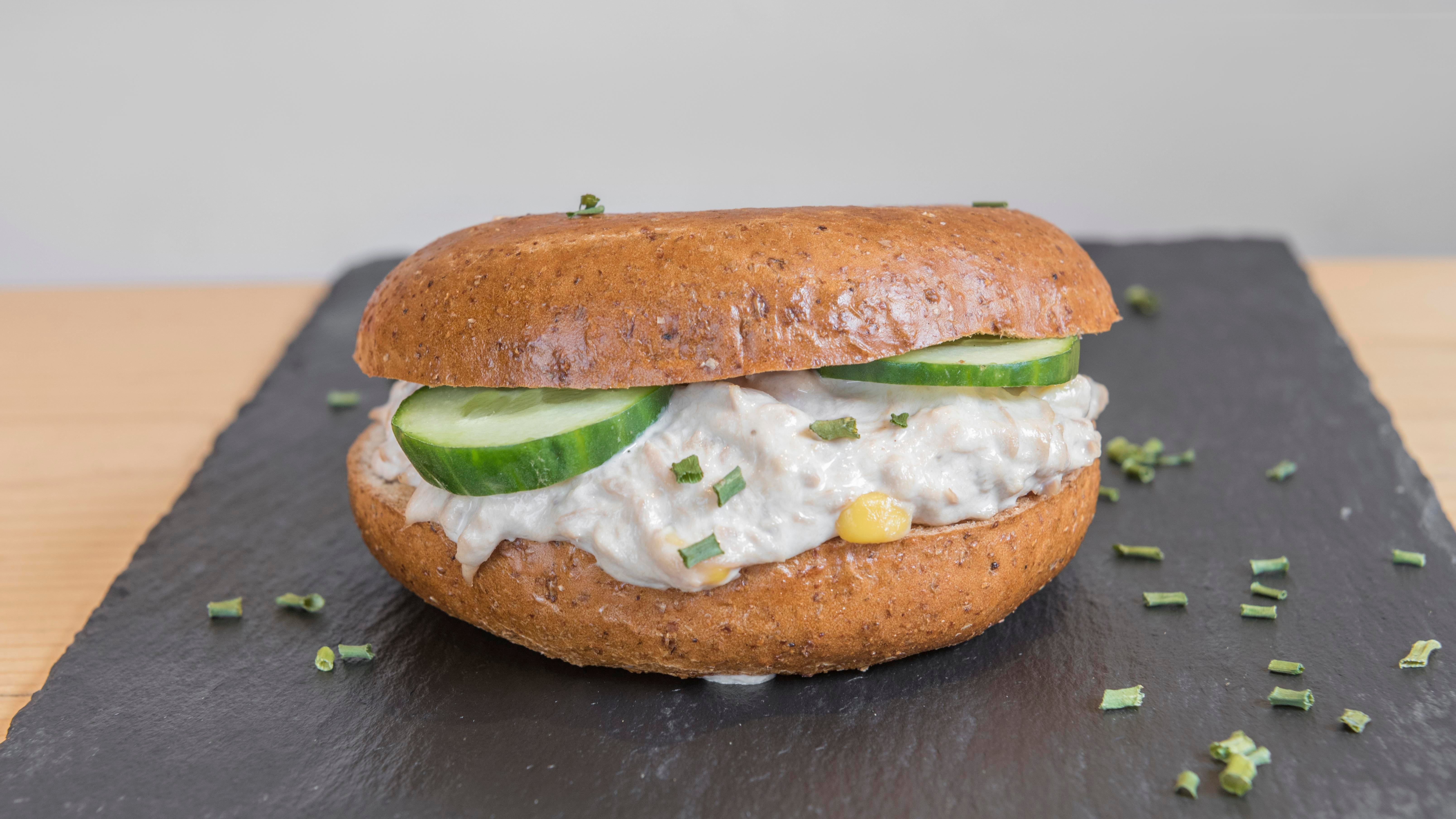 Tuna Sweetcorn melt Bagel