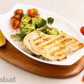 Grill chicken breast rice 