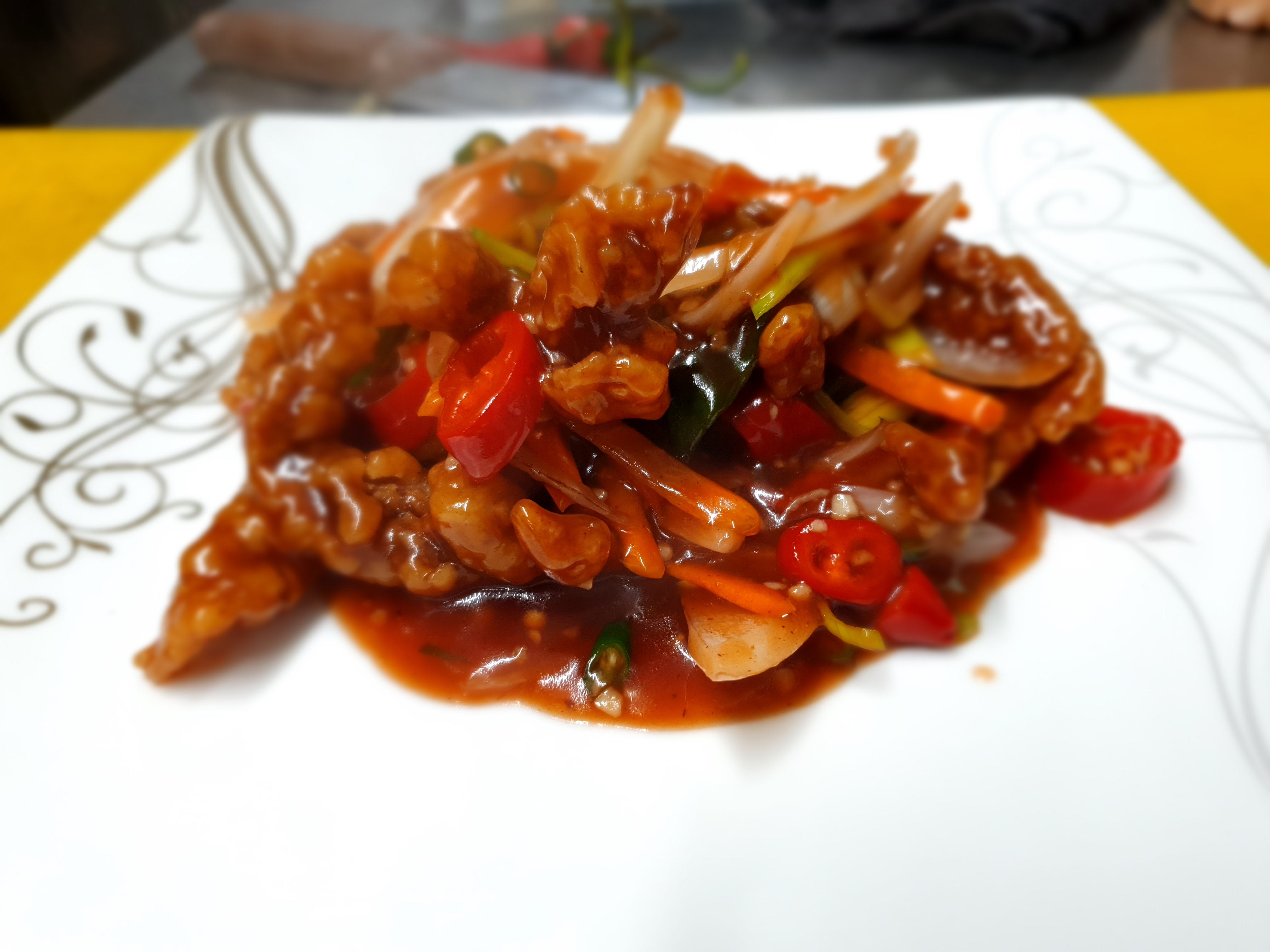 Shredded Crispy Beef in Chili (Halal)