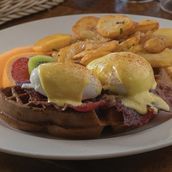 Waffle Bacon Benedict