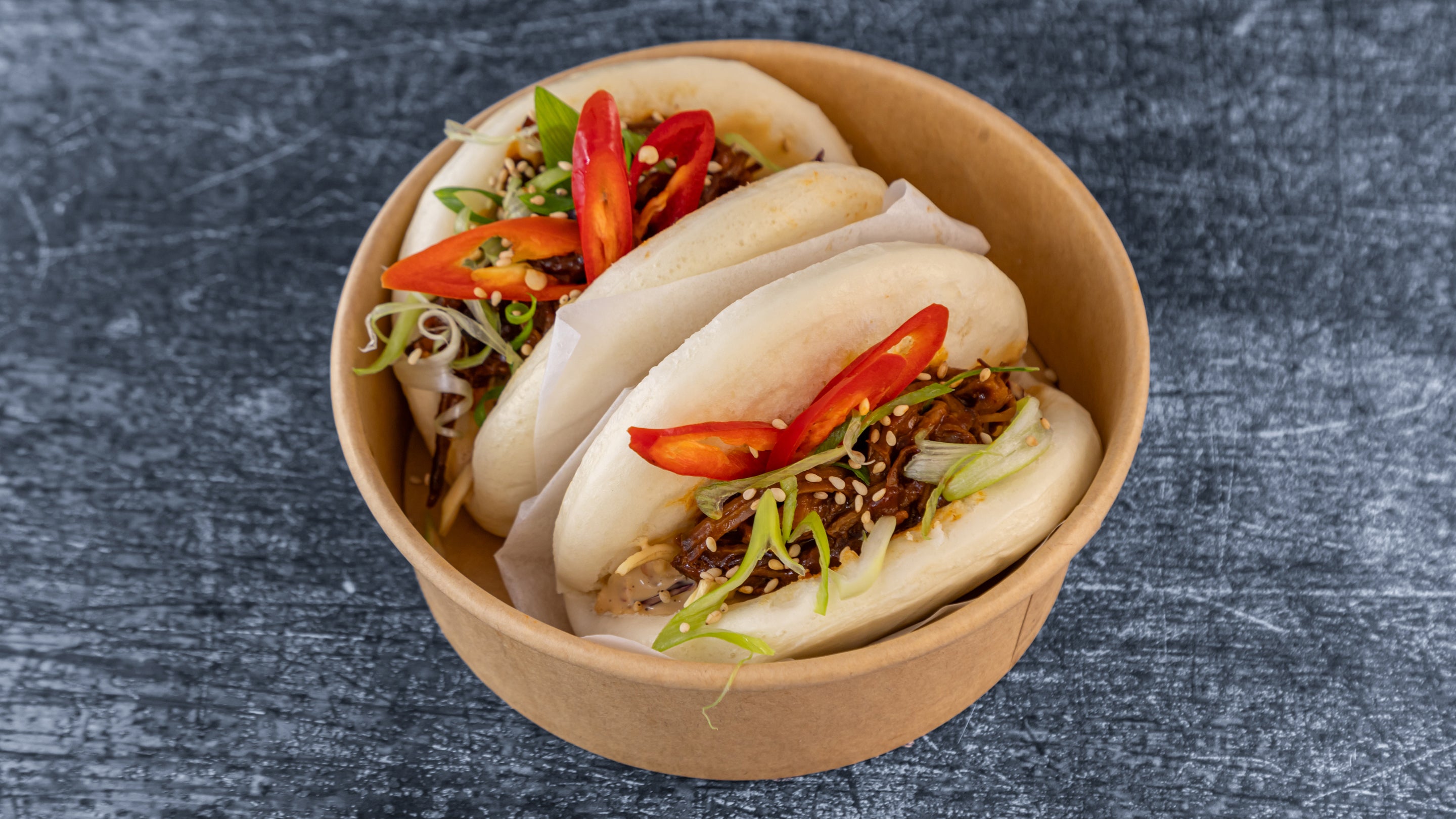 Double Bao Buns Beef Brisket
