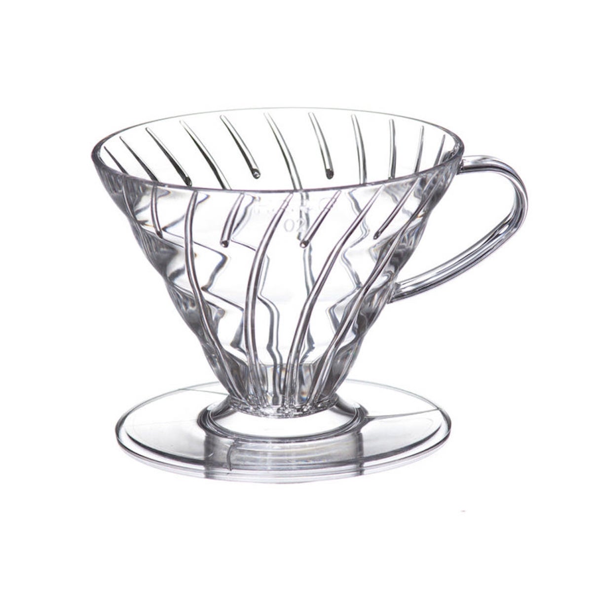 HARIO V60 PLASTIC DRIPPER - SIZE 02 with 40 paper filters and scoop