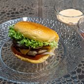 Grilled chicken burger
