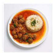 Dawoud Pasha Meatballs In Tomato Sauce With Rice
