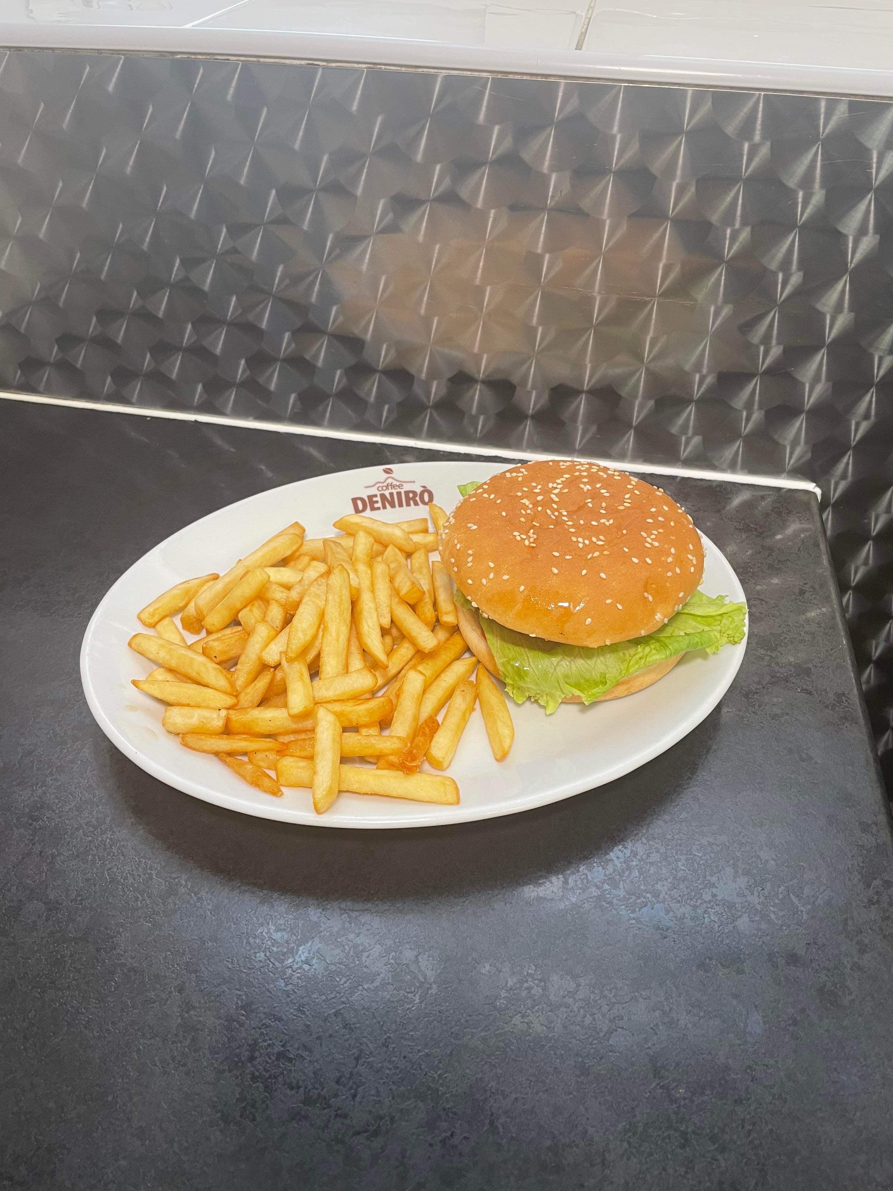 Chicken Burger and Chips
