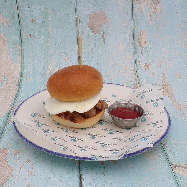 Breakfast Bap with Sausage‎‎
