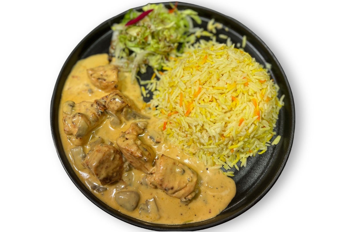 Shish T with Mushroom Sauce