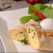 Spinach Eggs Wrap