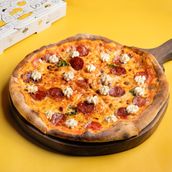 Beef Pepperoni Ricotta Pizza