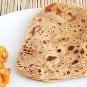Jeera Paratha with Bhaji