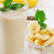 Banana With Milk Juice