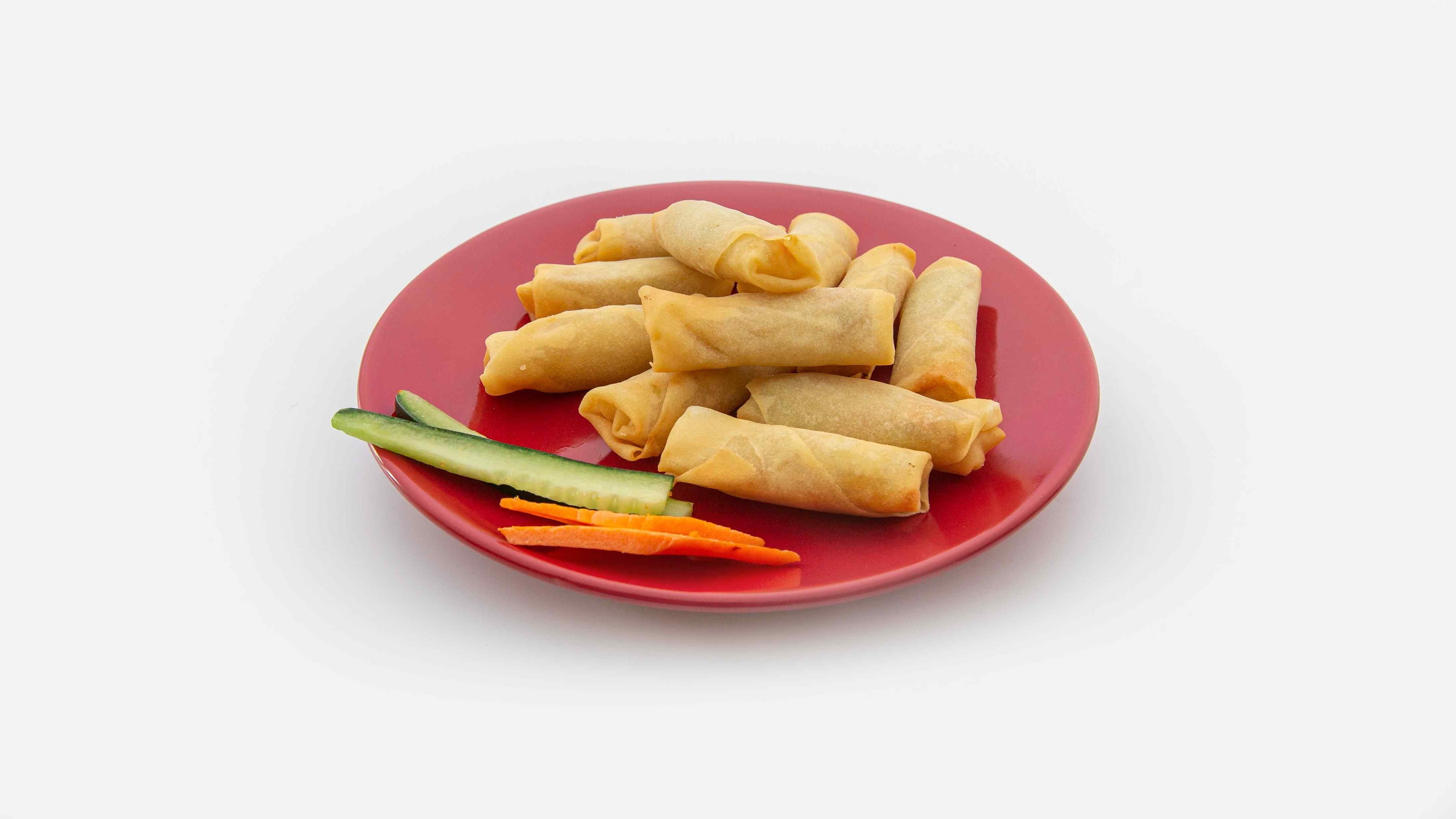 Mini Vegetarian Spring Rolls (10)