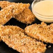 Panko crumbed chicken with Thousand island