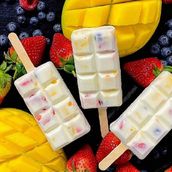 Tropical Greek Yogurt Ice Cream Stick 