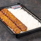 Chelo kabab kubide meat