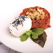 Muhammra With Burrata