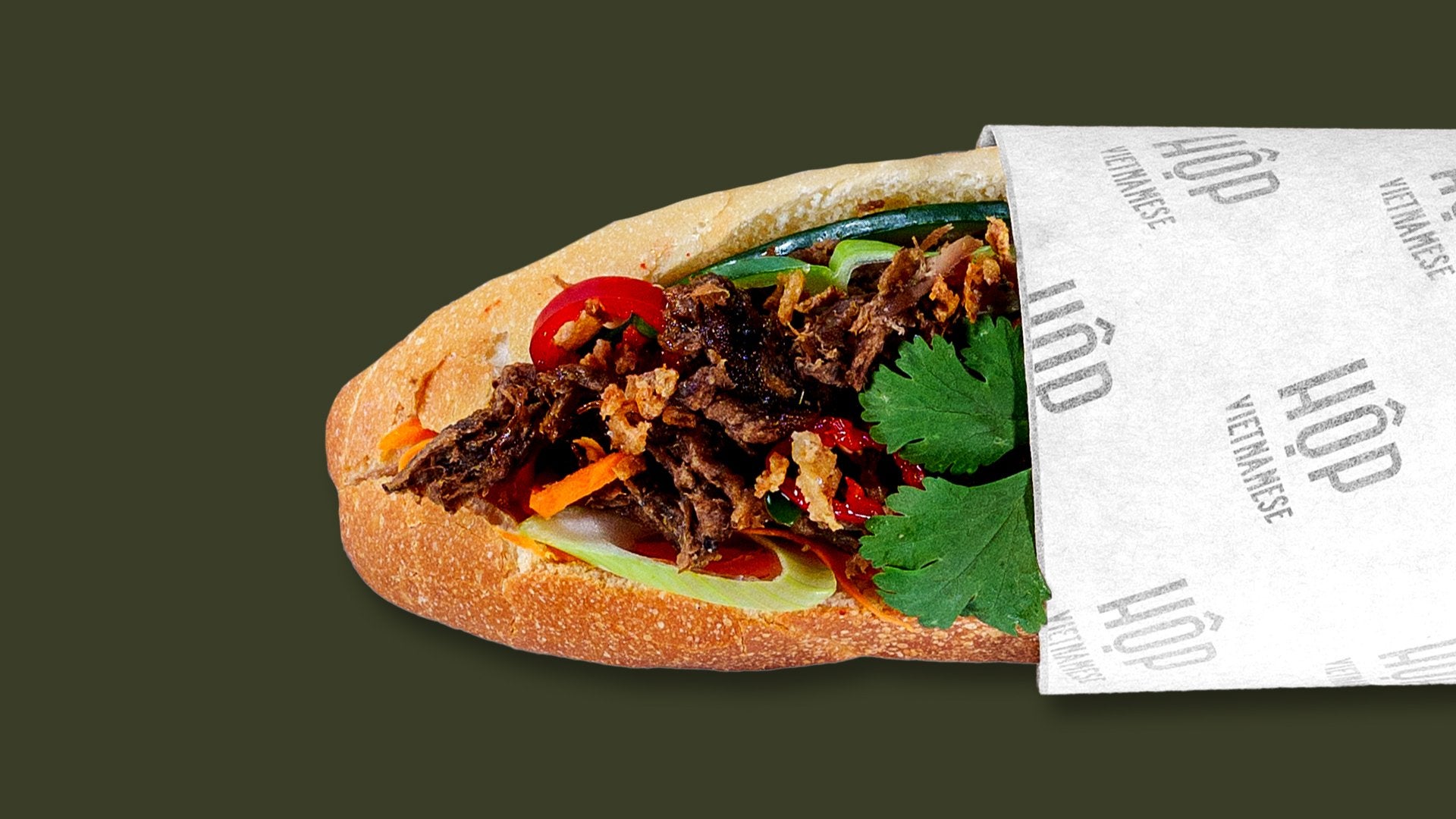 Pulled Mushroom Banh Mi