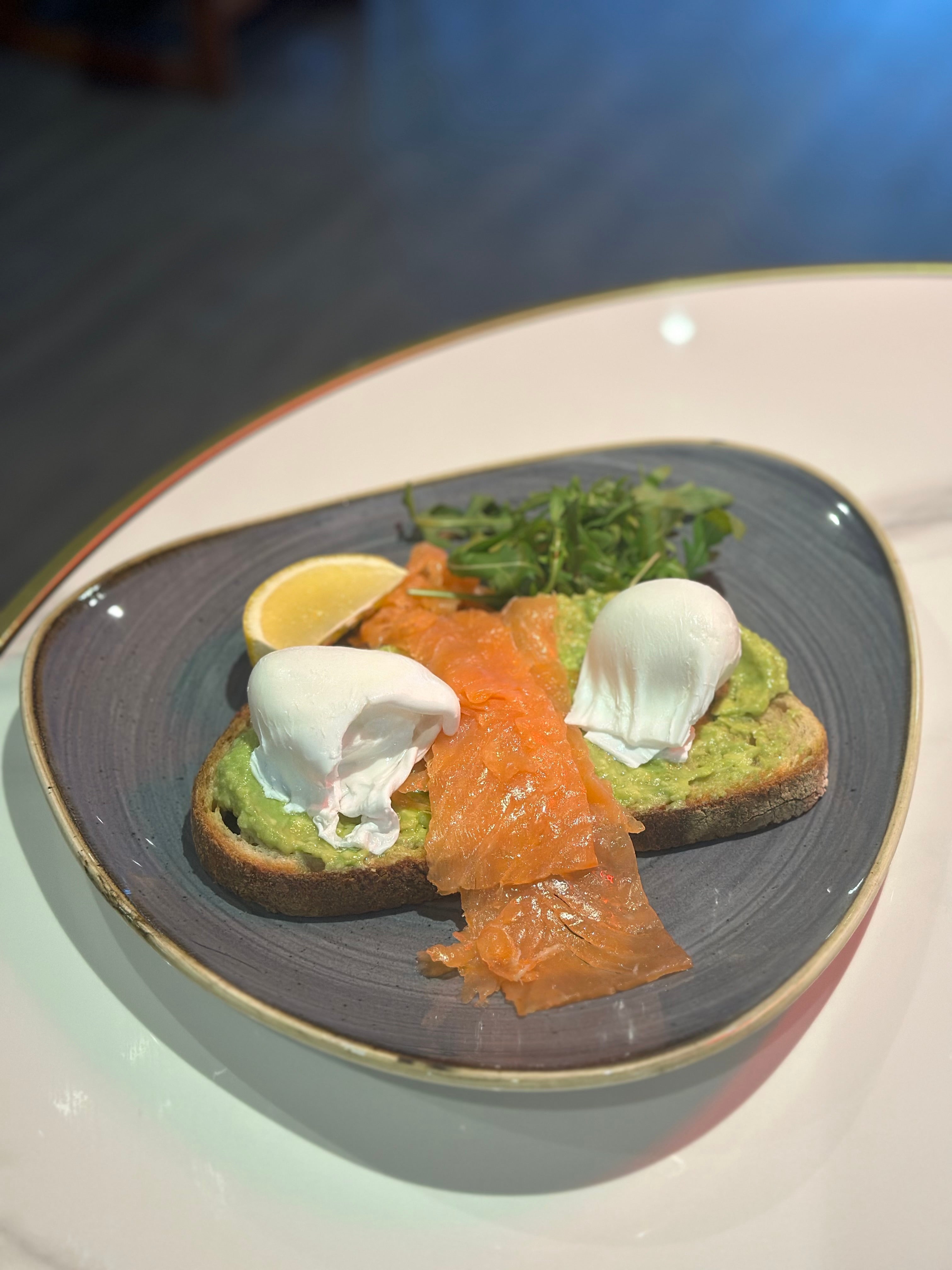 Avocado and Egg with Bacon or Salmon