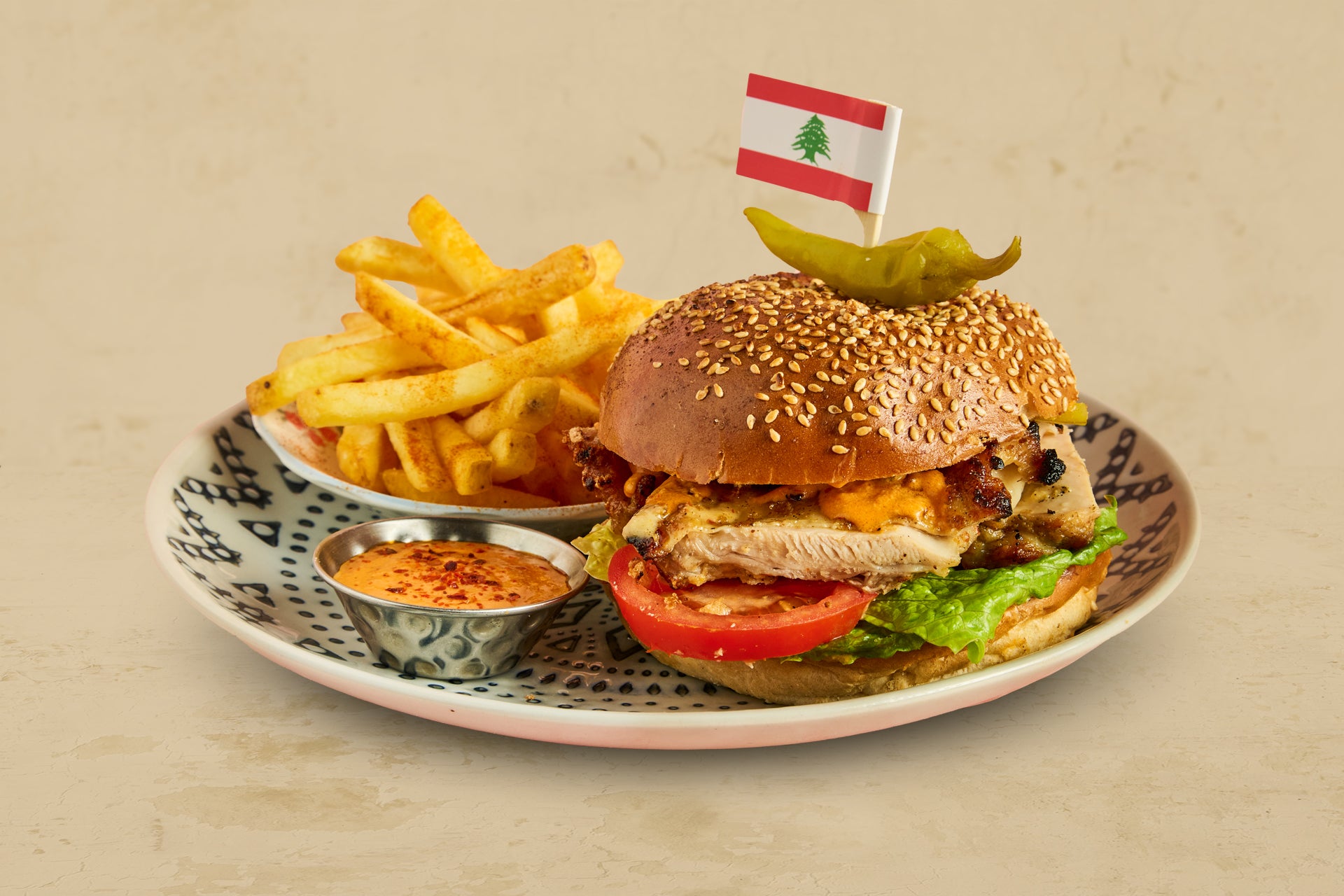 Chicken Shawarma Burger