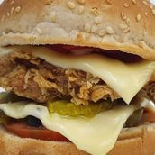 Chicken fillet burger