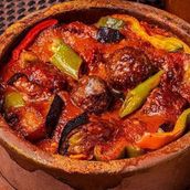 Medium Meat And Onion Casserole With Vermicelli Rice