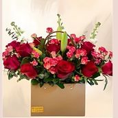 .Mixed Flowers Basket