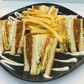 Chicken Bolognese Club Sandwich