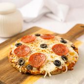 Pepperoni Waffle Pizza Sugar/Gluten Free, Keto
