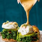 Egg Benedict With Kale And Spinach