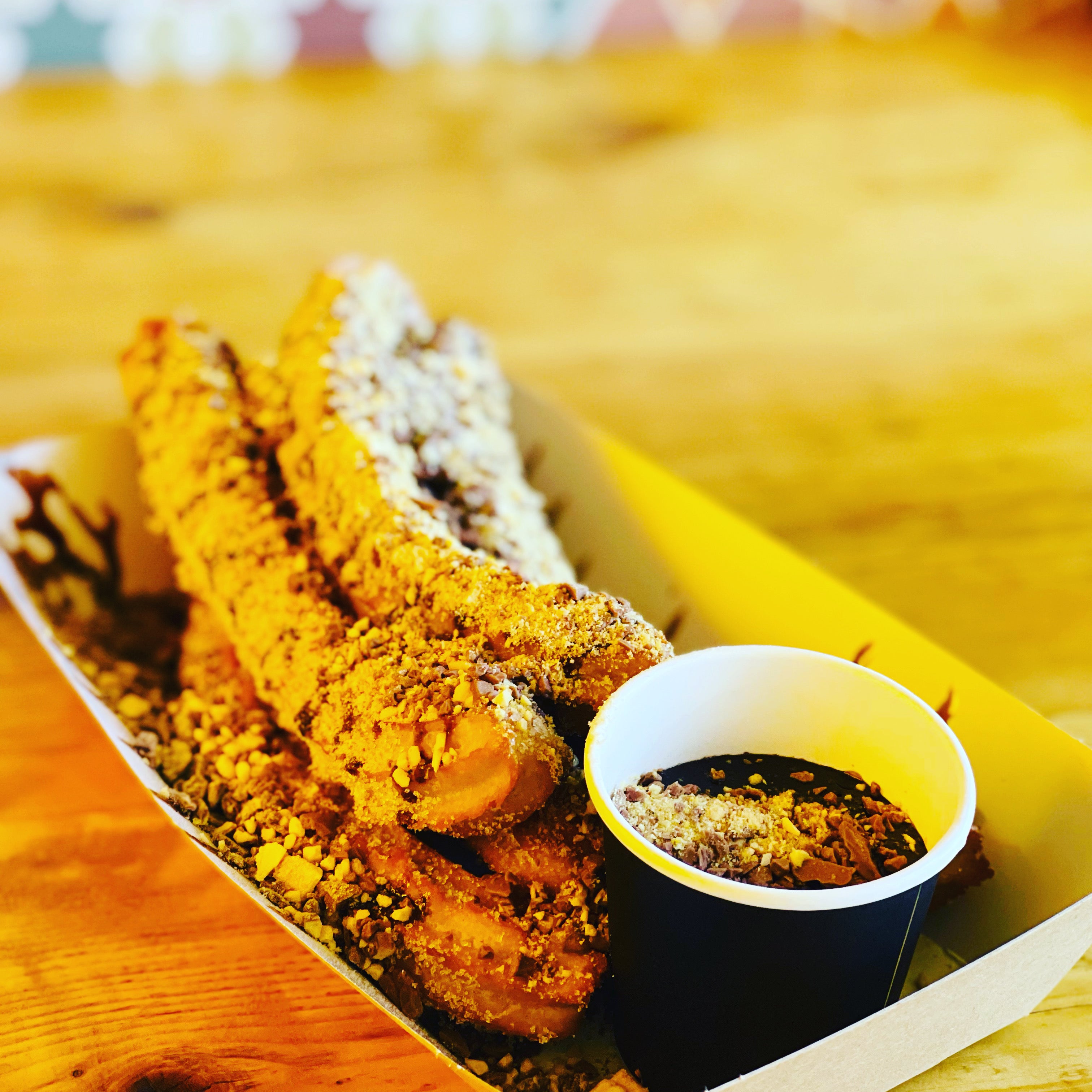 Chocolate Honeycomb Churros