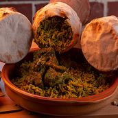 Bamboo Hyderabadi Fish Biryani