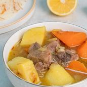 Braised Lamb Shank with Vermicelli Rice