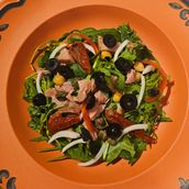 Steamed Tuna Loin with Herb Salad