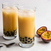 Passion fruit bubble tea