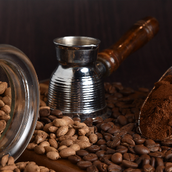 Blond Turkish Coffee With Cardamom