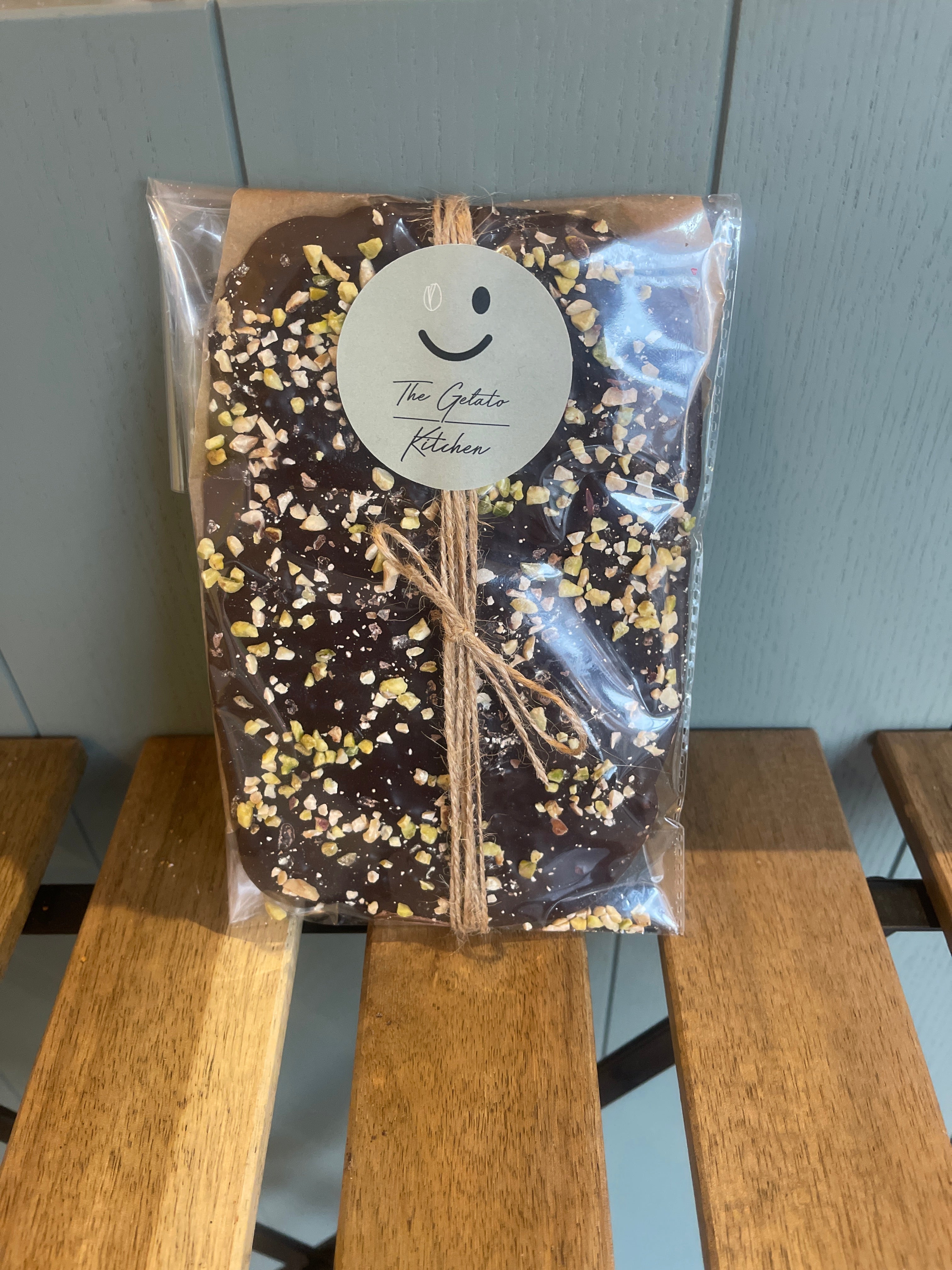 Home made chocolate and hazelnut slab 150gr