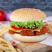 Chicken Nuggets Burger Sandwich