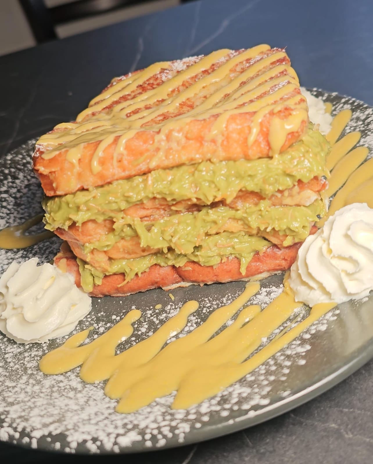Pistachio, Chocolate Mitta Toast (Dubai Style)