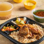 Single Meal Molokhia With Roasted Chicken