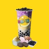 Taro Cheese Cake With Oreo BoBaa Tea
