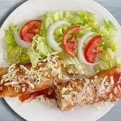 Ground Beef Or Chicken Pancake And Salad