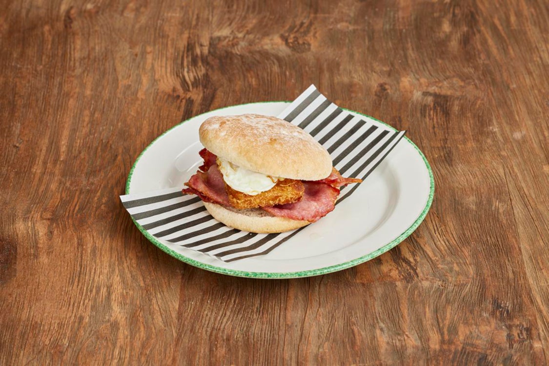 Bacon & Egg Bap