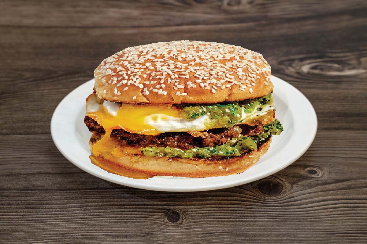 Cheese Burger & Egg