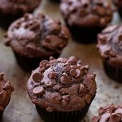 Double Chocolate Fudge Muffin