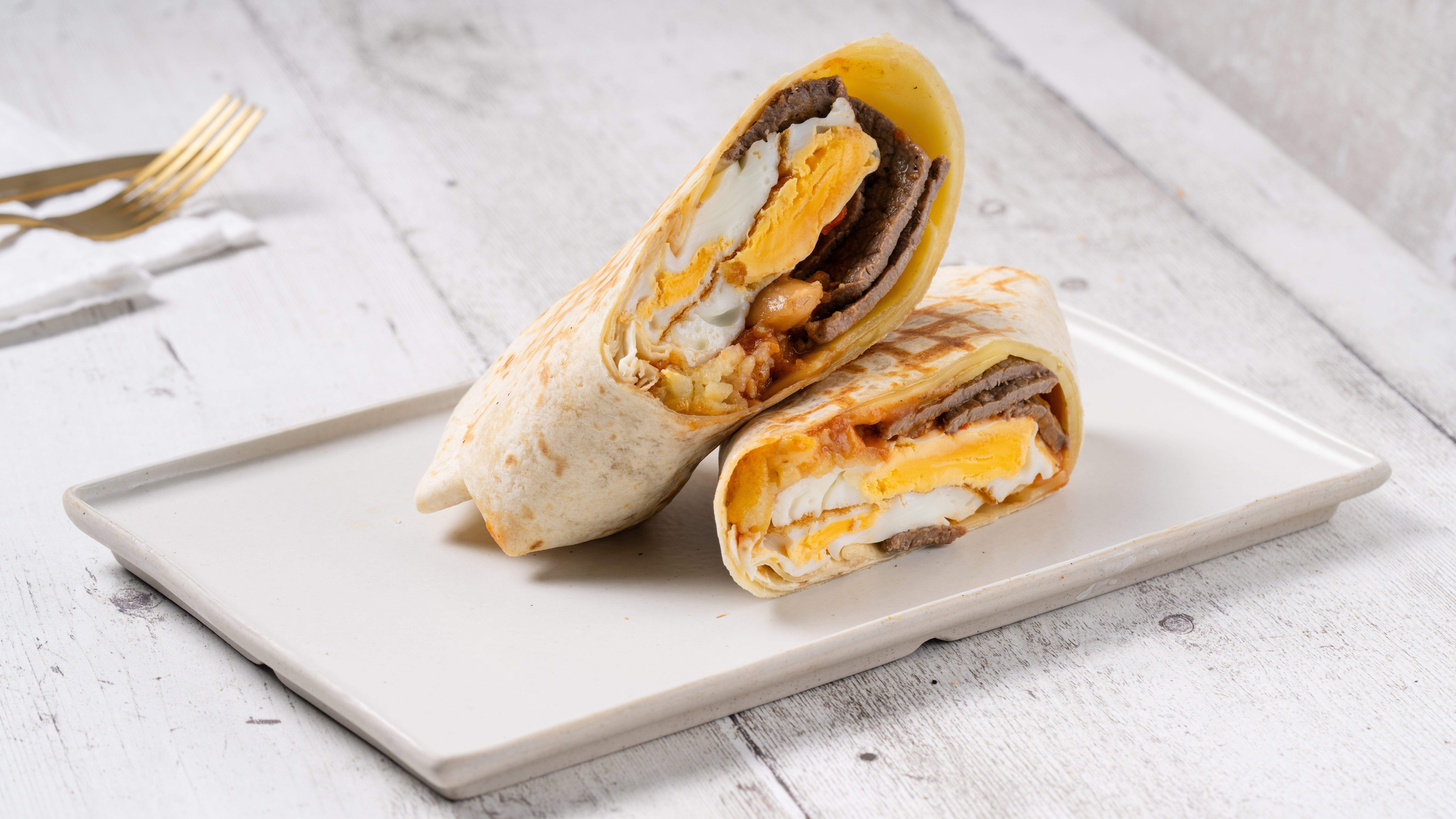 Minute steak burrito